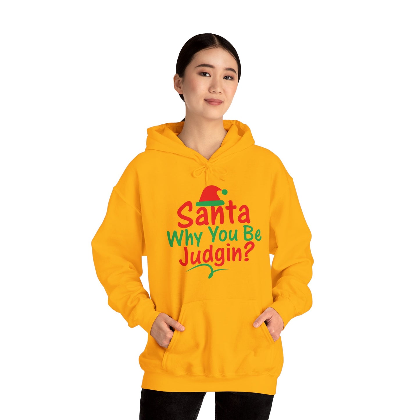 Santa Why.....Unisex Heavy Blend™ Hooded Sweatshirt