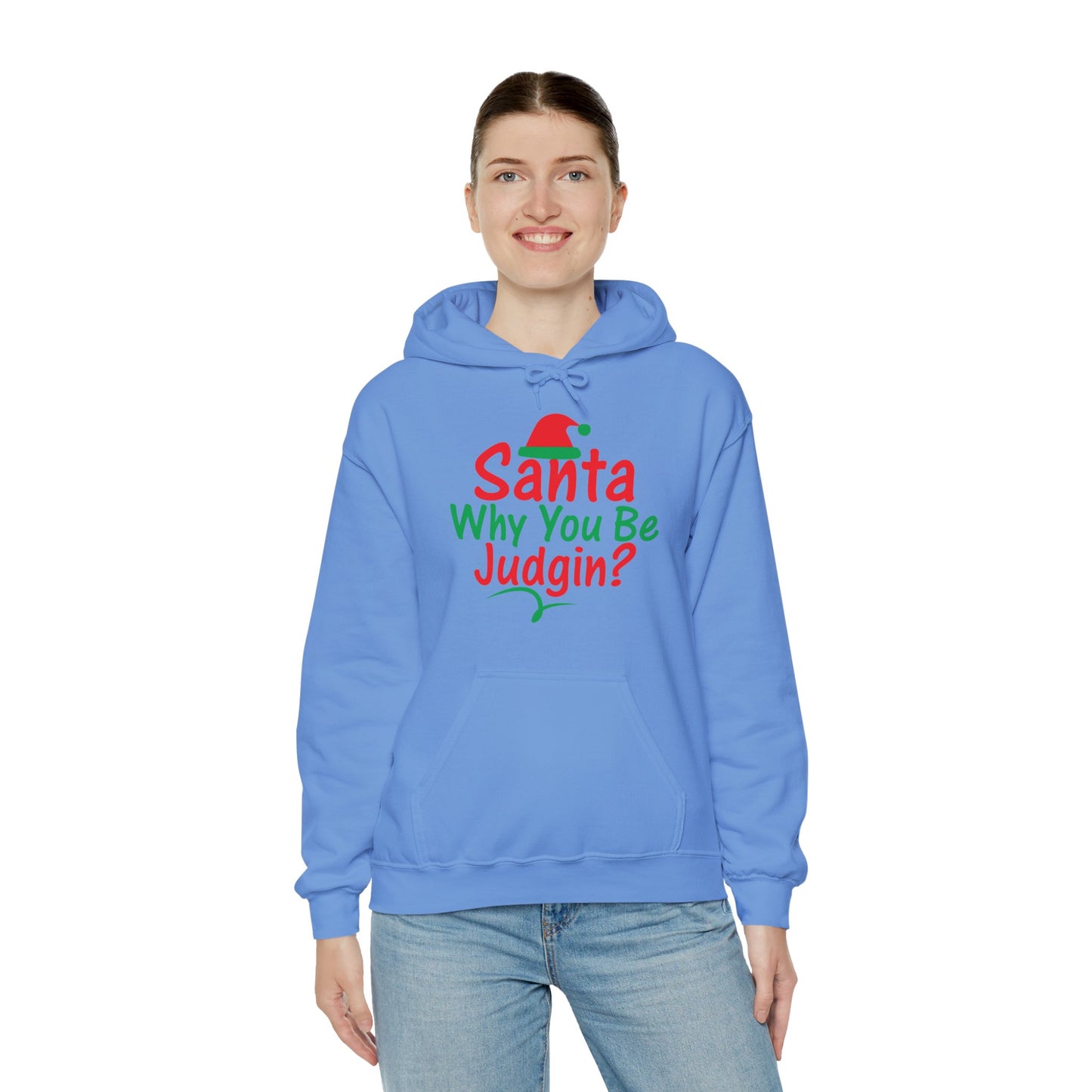 Santa Why.....Unisex Heavy Blend™ Hooded Sweatshirt