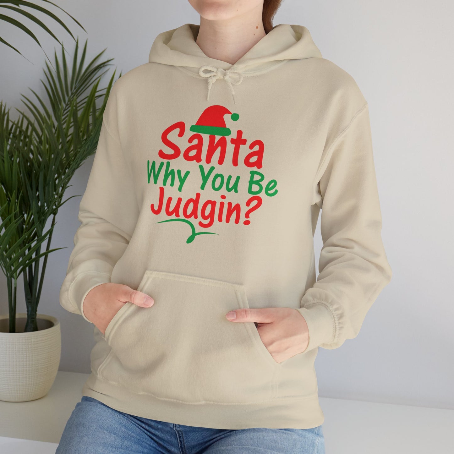 Santa Why.....Unisex Heavy Blend™ Hooded Sweatshirt