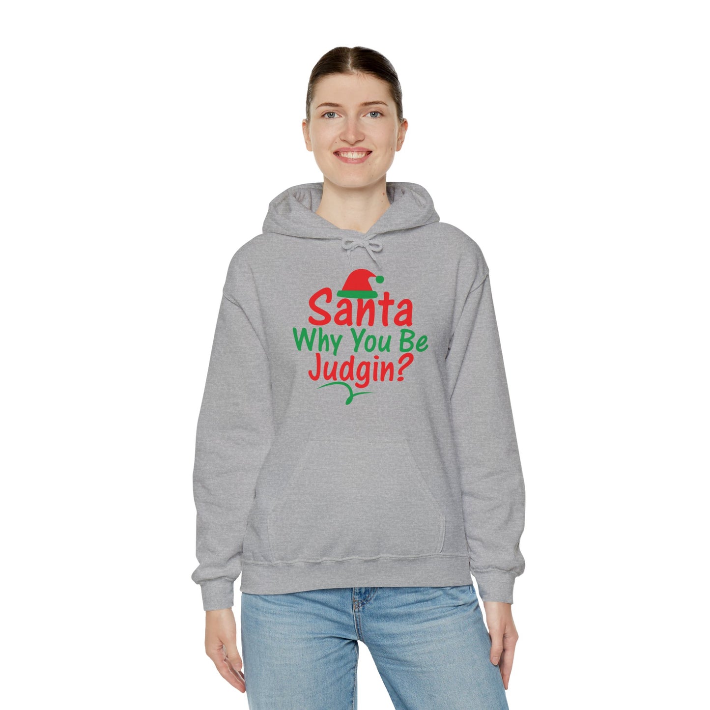 Santa Why.....Unisex Heavy Blend™ Hooded Sweatshirt