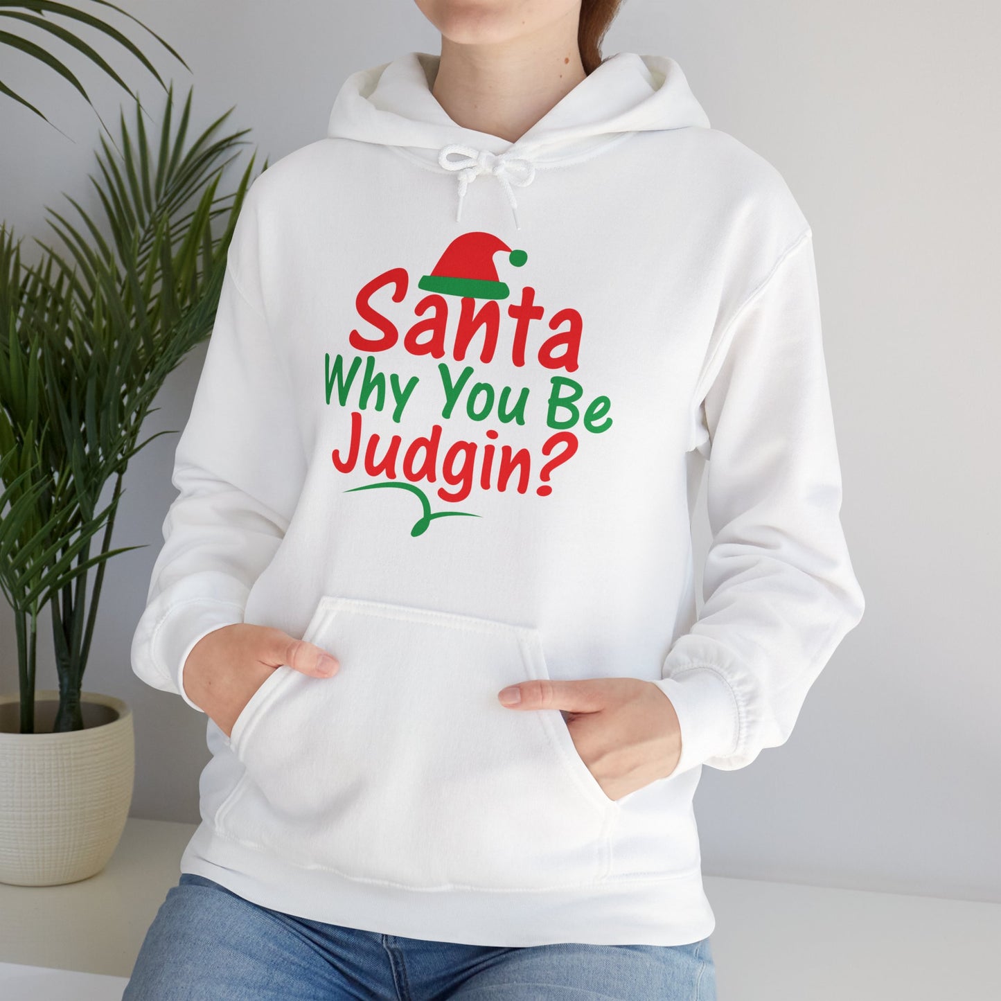 Santa Why.....Unisex Heavy Blend™ Hooded Sweatshirt