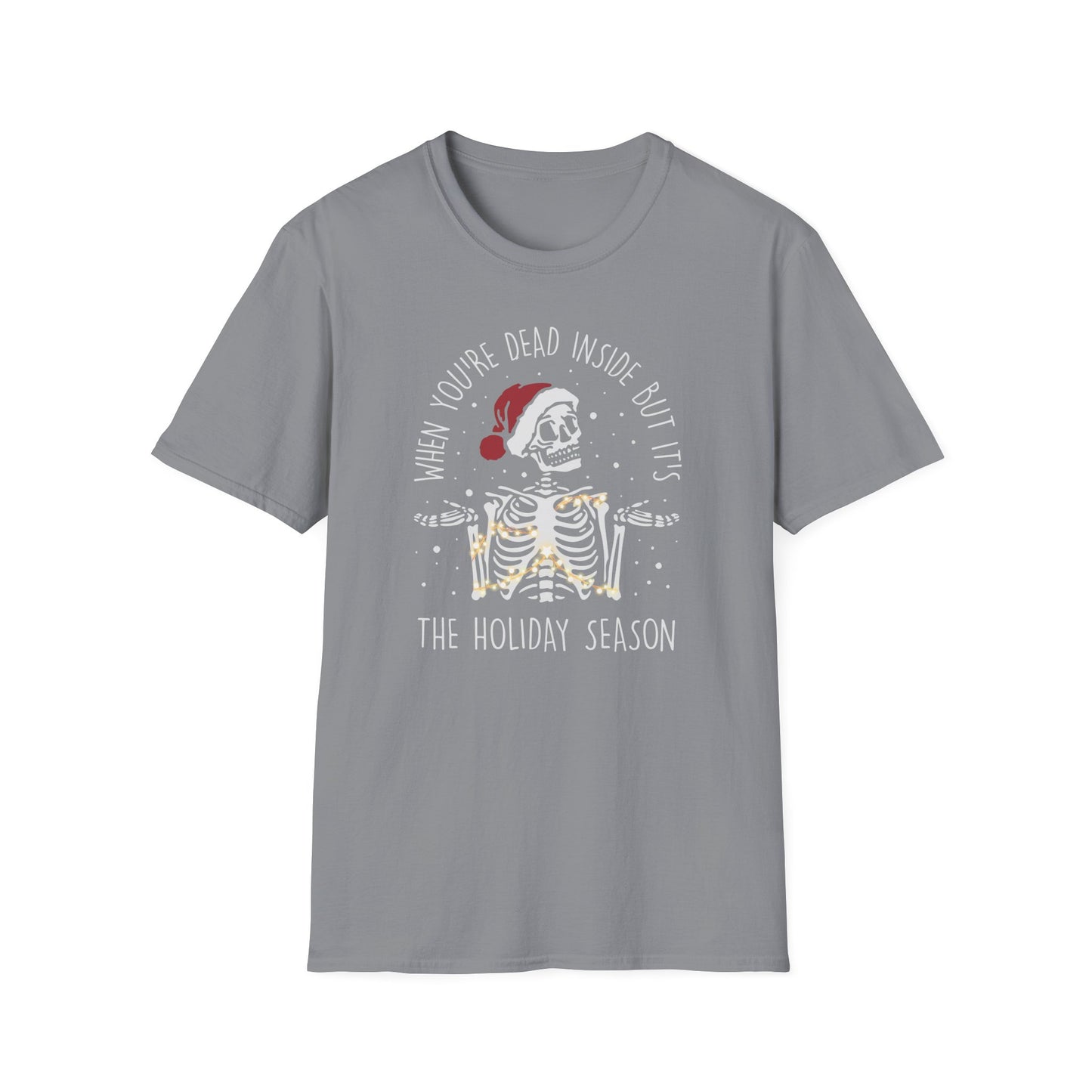 Christmas Skeleton Unisex Softstyle T-Shirt