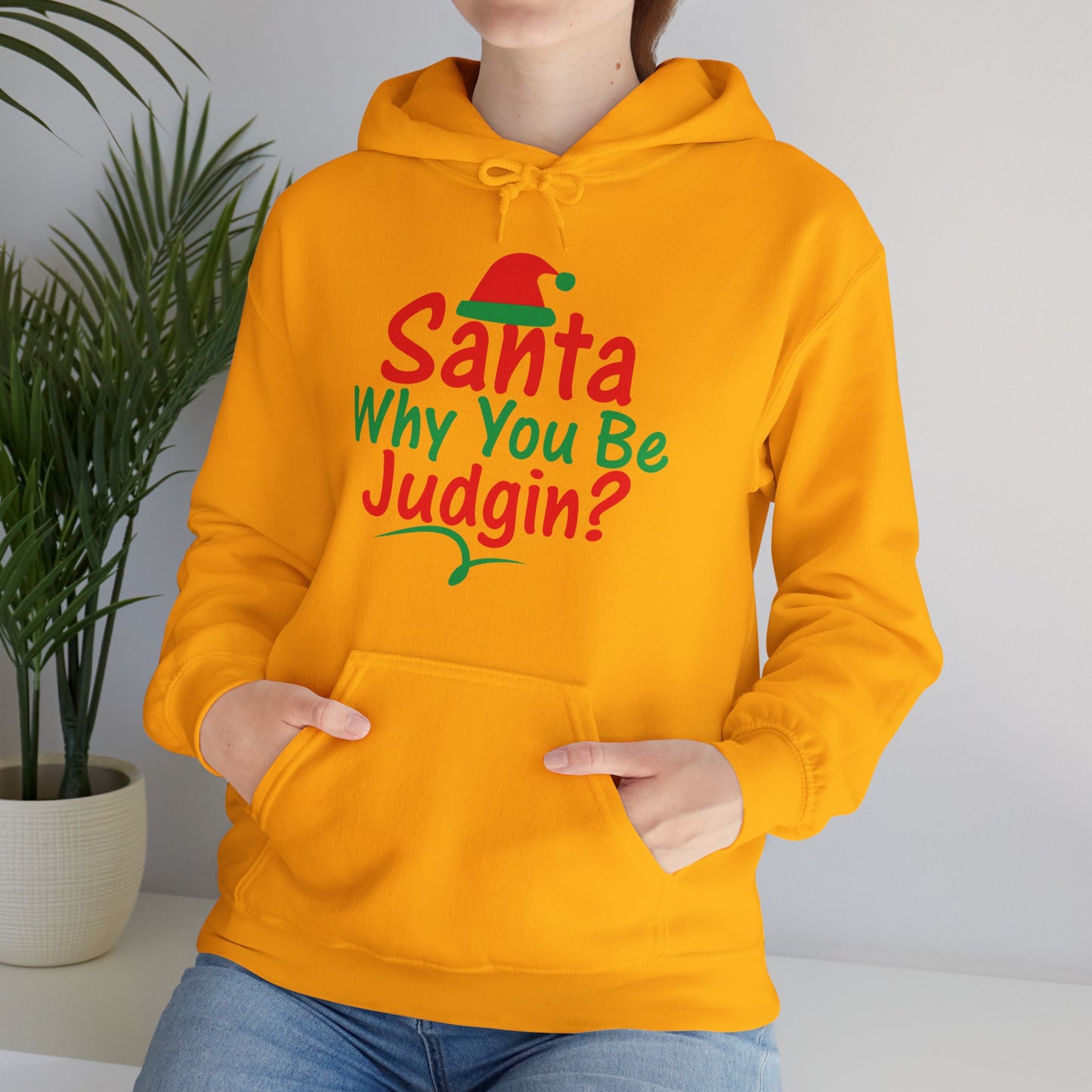 Santa Why.....Unisex Heavy Blend™ Hooded Sweatshirt