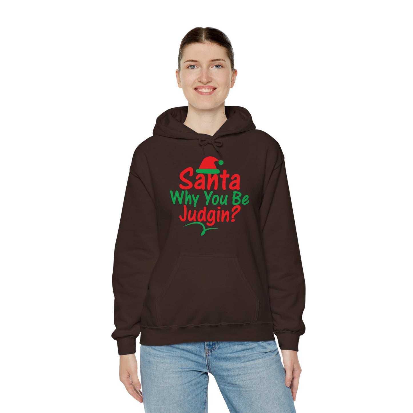 Santa Why.....Unisex Heavy Blend™ Hooded Sweatshirt