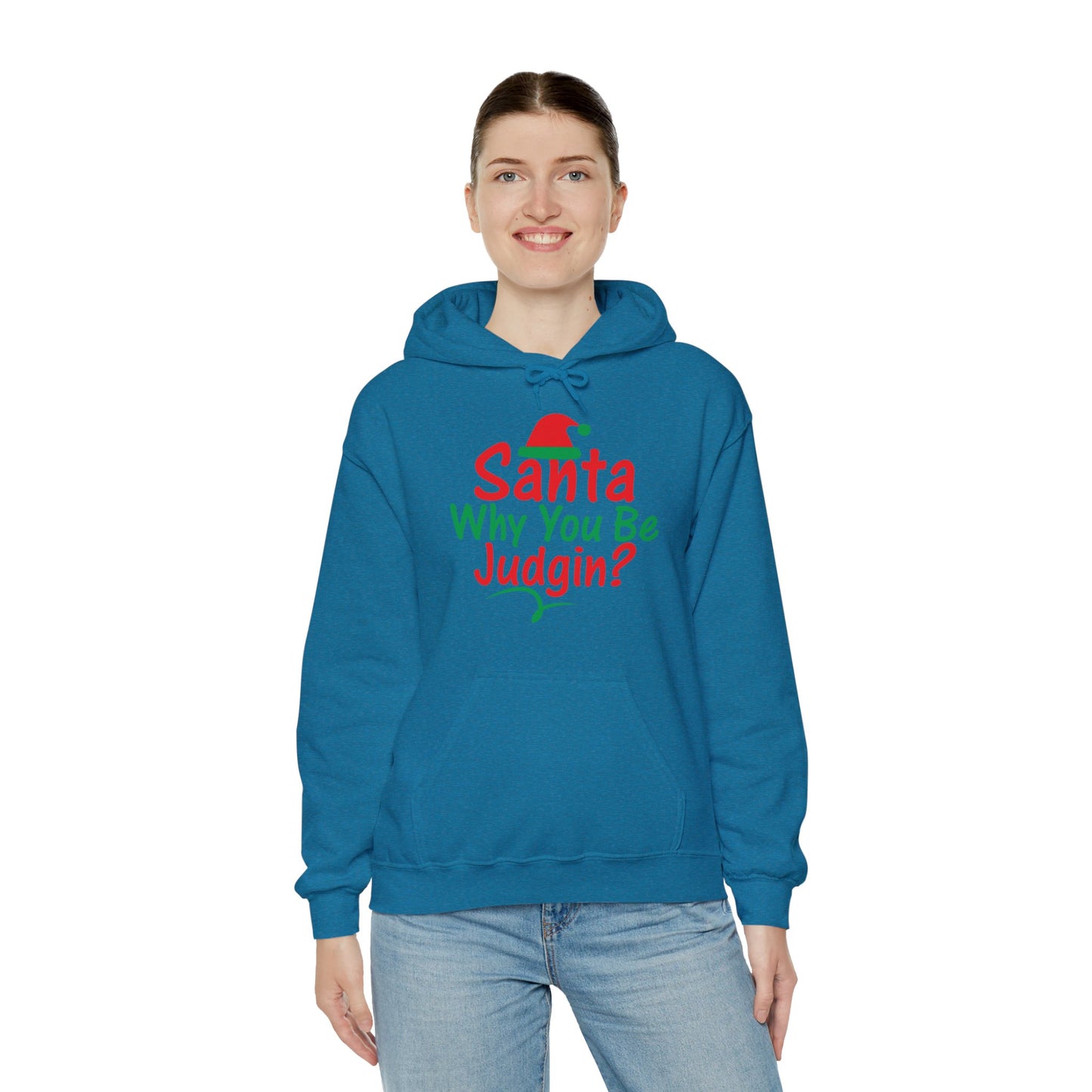 Santa Why.....Unisex Heavy Blend™ Hooded Sweatshirt