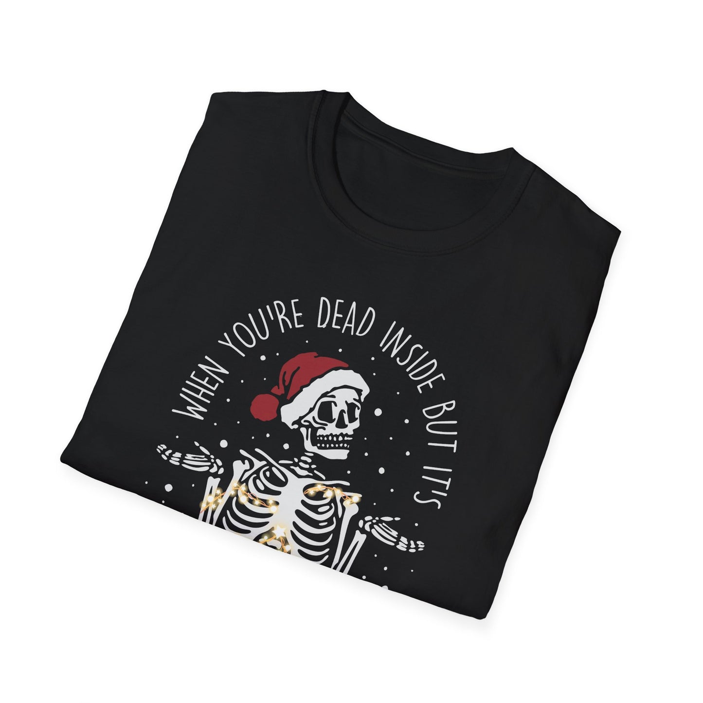 Christmas Skeleton Unisex Softstyle T-Shirt