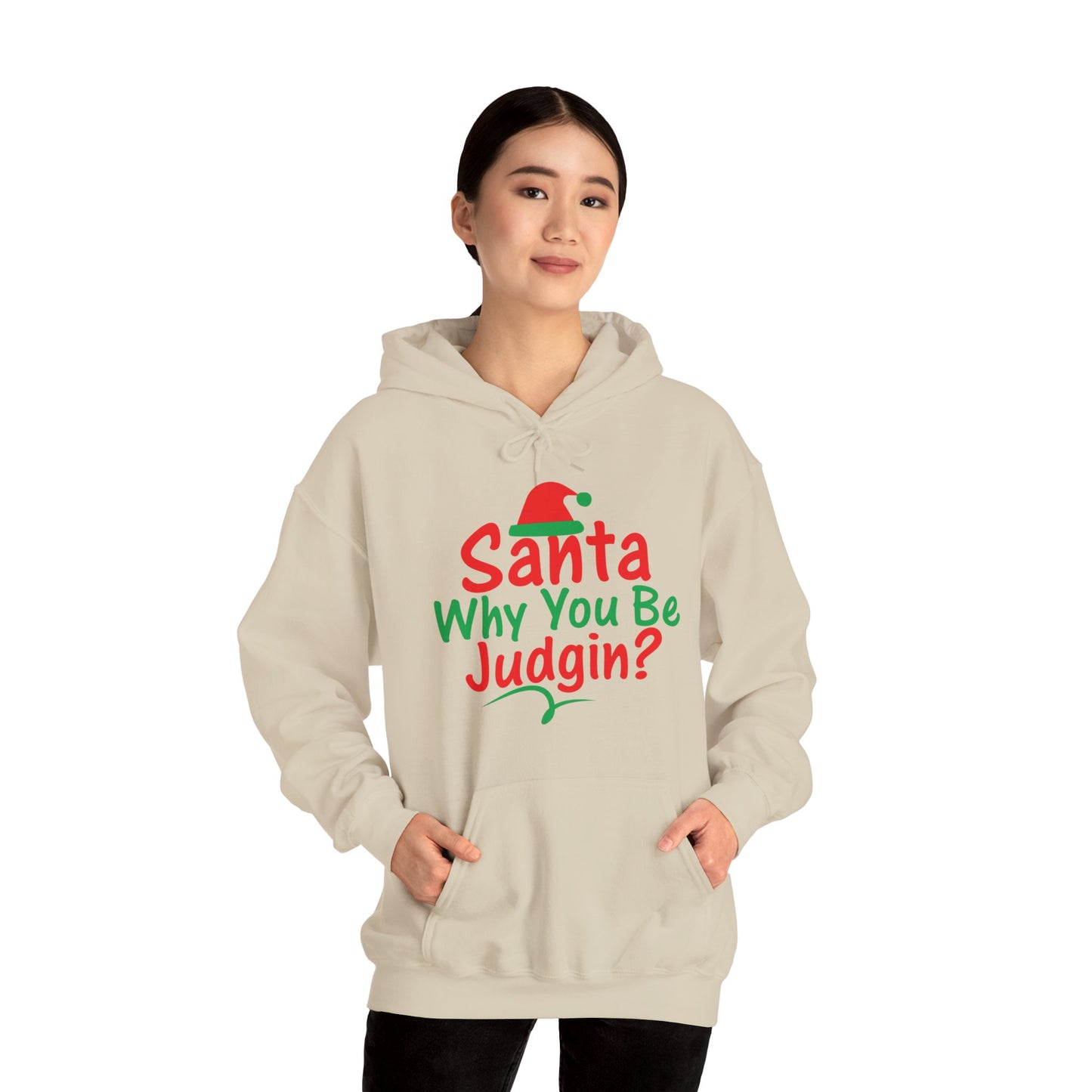 Santa Why.....Unisex Heavy Blend™ Hooded Sweatshirt