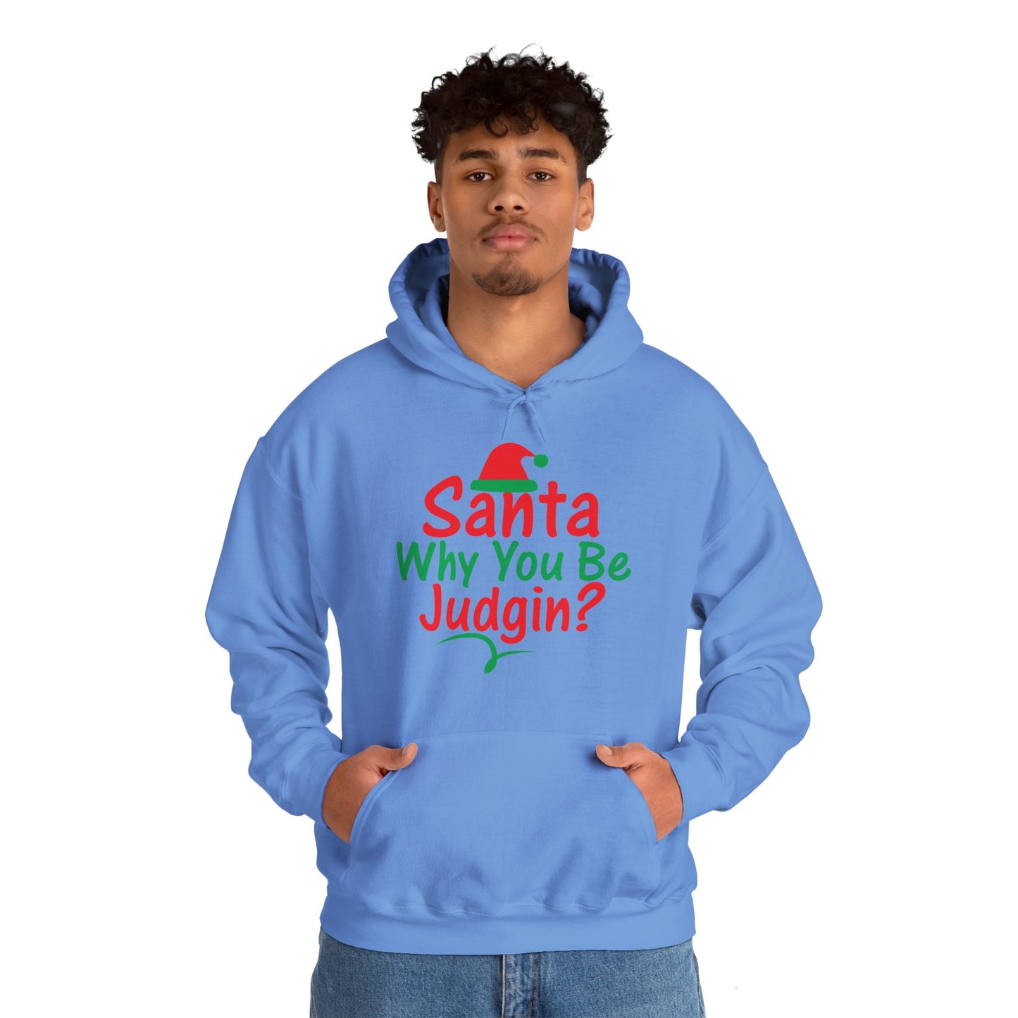 Santa Why.....Unisex Heavy Blend™ Hooded Sweatshirt