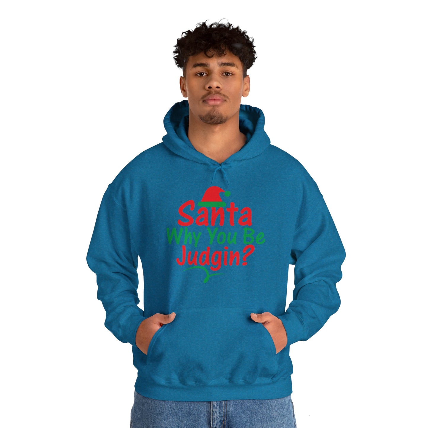 Santa Why.....Unisex Heavy Blend™ Hooded Sweatshirt