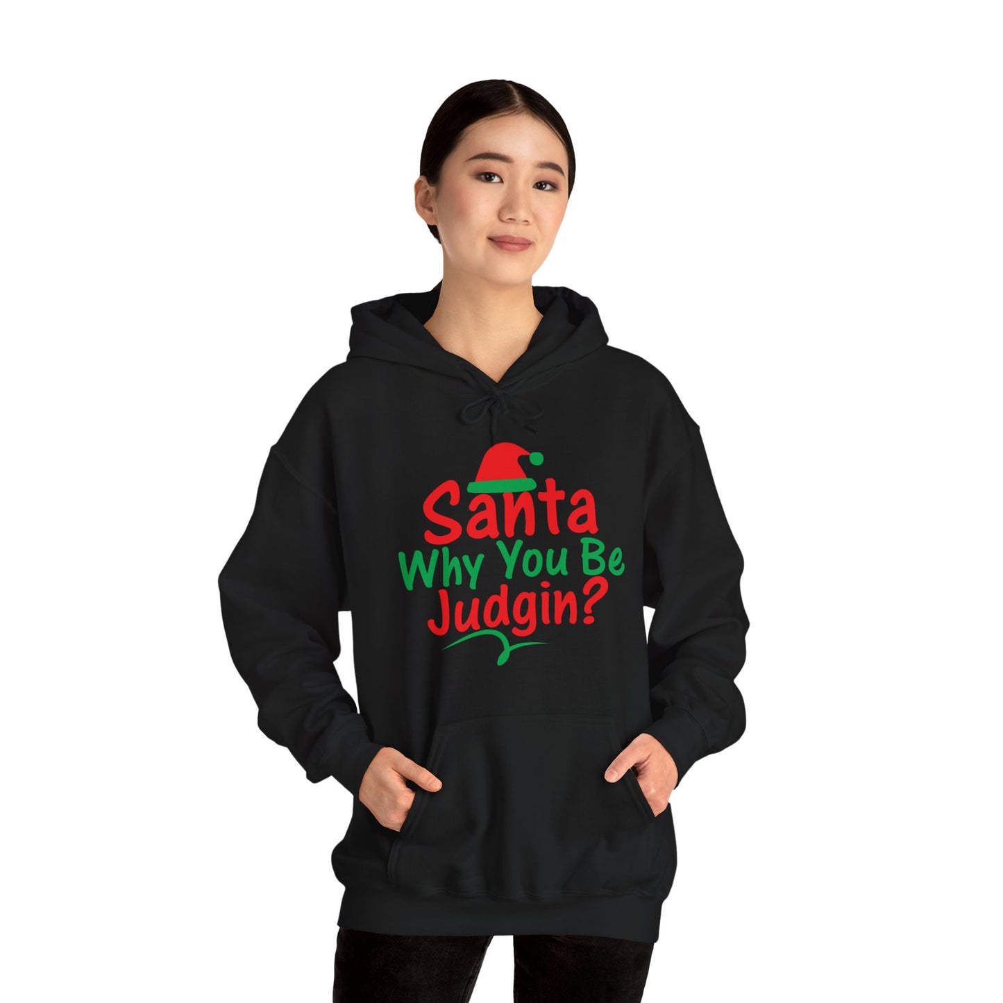 Santa Why.....Unisex Heavy Blend™ Hooded Sweatshirt