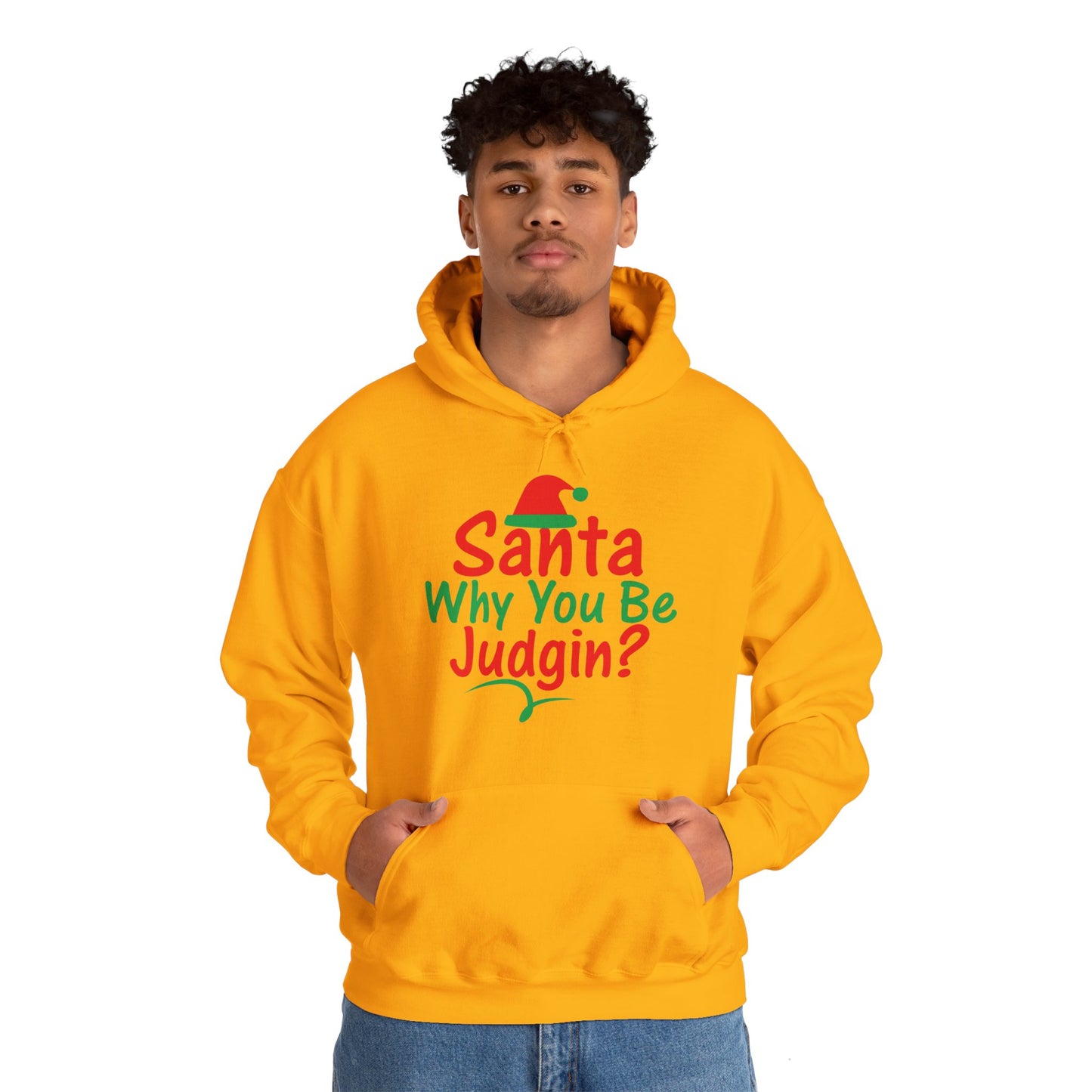 Santa Why.....Unisex Heavy Blend™ Hooded Sweatshirt