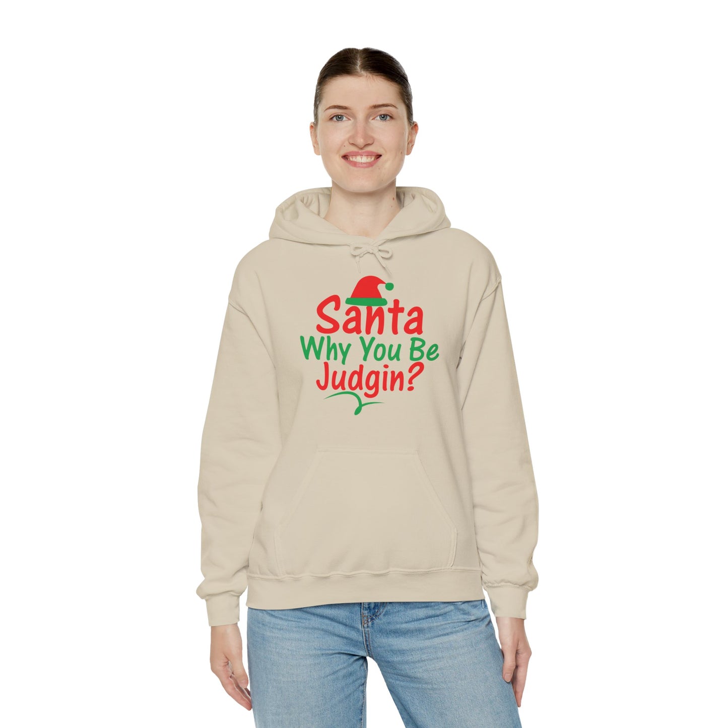 Santa Why.....Unisex Heavy Blend™ Hooded Sweatshirt