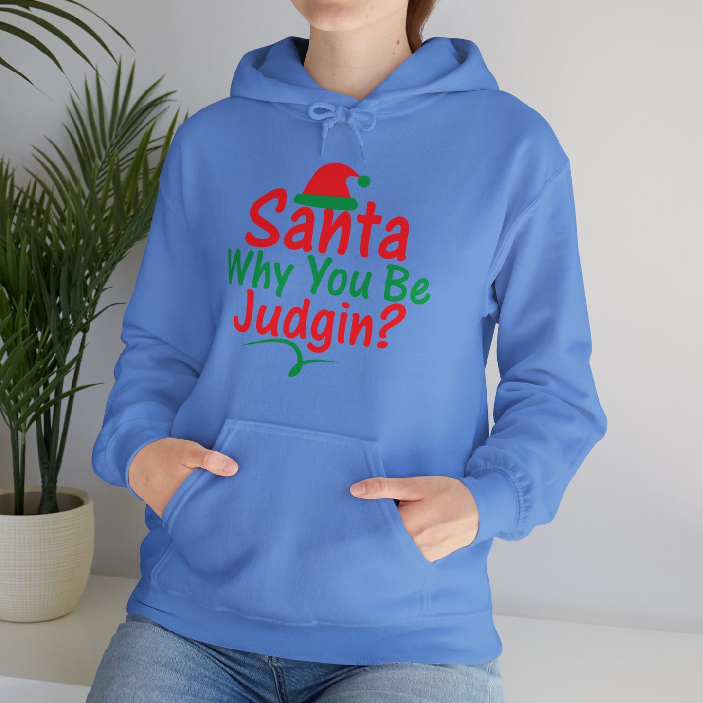 Santa Why.....Unisex Heavy Blend™ Hooded Sweatshirt