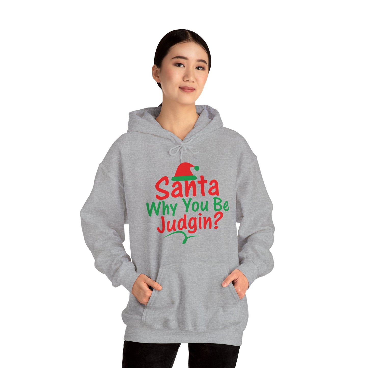 Santa Why.....Unisex Heavy Blend™ Hooded Sweatshirt