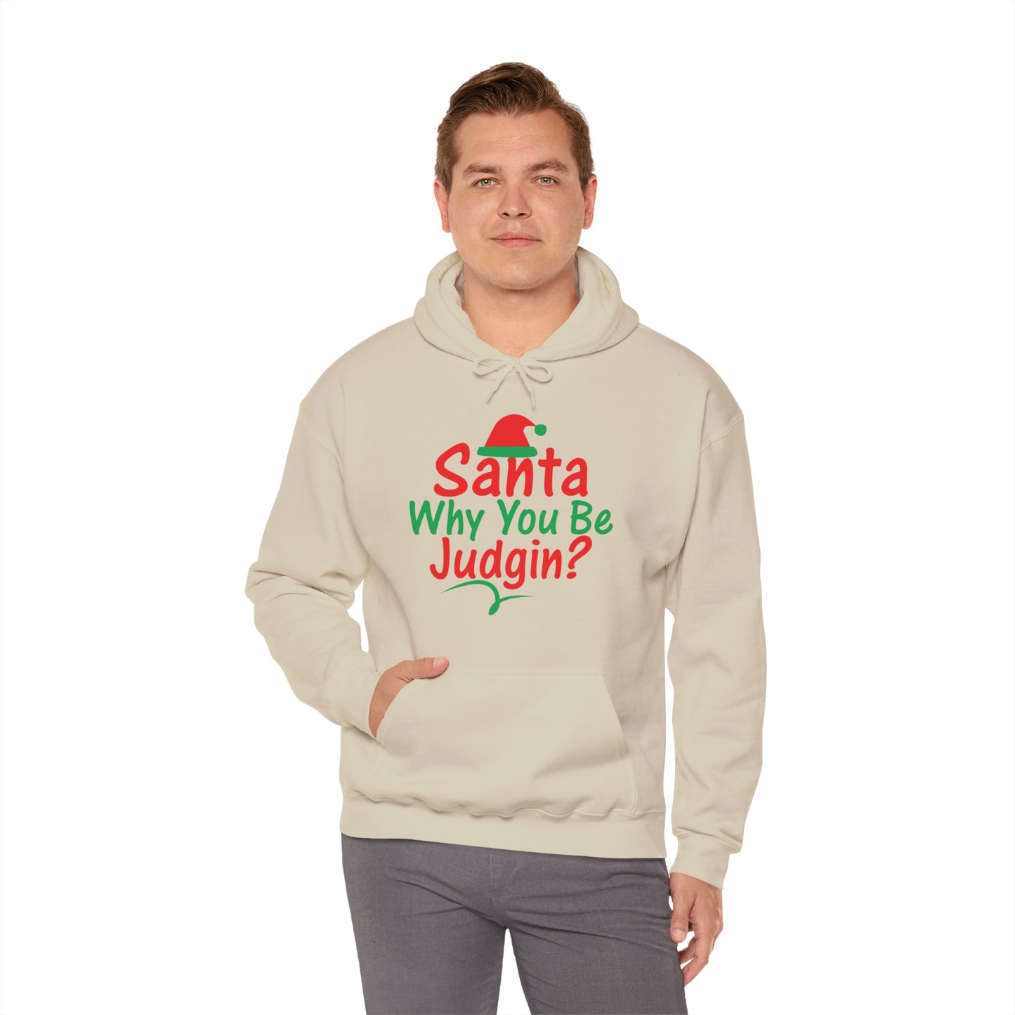 Santa Why.....Unisex Heavy Blend™ Hooded Sweatshirt