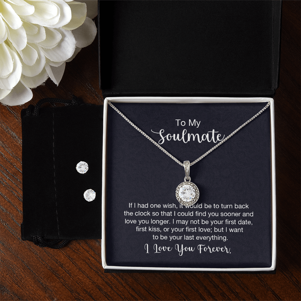 Eternal Hope Necklace and Cubic Zirconia Earring Set