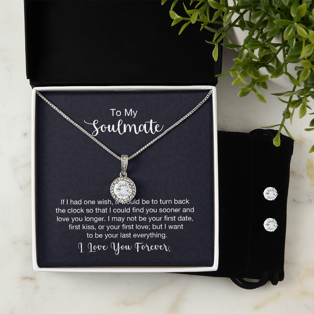 Eternal Hope Necklace and Cubic Zirconia Earring Set