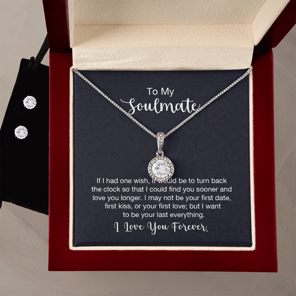 Eternal Hope Necklace and Cubic Zirconia Earring Set